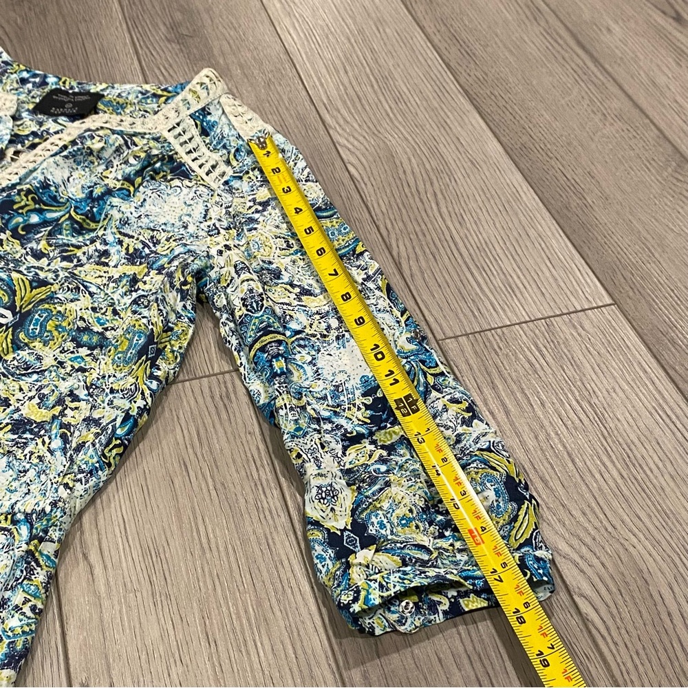 Twelfth Street by Cynthia Vincent Romper Women’s S Multicolor Snap Button 110572 - Picture 14 of 16